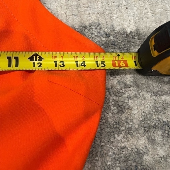 Elizabeth & JAMES RED/orange fit & flare skater dress size 4 - Picture 9 of 11